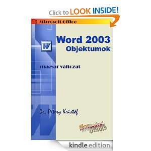  2003   Objektumok Pétery, PhD Kristóf  Kindle Store