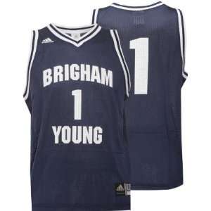  BYU Cougars Basic  No. 1  Basketball Jersey Sports 