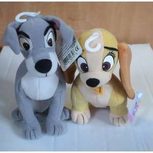    Disney Lady and the Tramp Bean Bag Plush Set of 2: Toys & Games