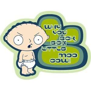  Family Guy Stewie Moo Cow Sticker S FG 0032: Toys & Games