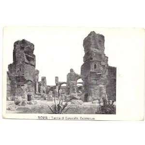   1910 Vintage Postcard Baths of Caracalla   Rome Italy: Everything Else