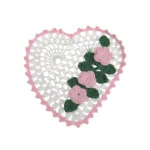   Crocheted Heart Shaped Coaster Favor(Set of 2)