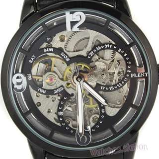   Stainless Mouse Skeleton Mens Automatic Mechanical Watch Light NEW