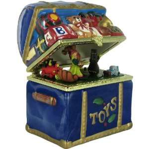    Mr. Christmas Holiday Porcelain Toy Chest Music Box: Toys & Games