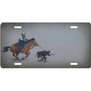  Cowboy Roper License Plate 1208: Sports & Outdoors