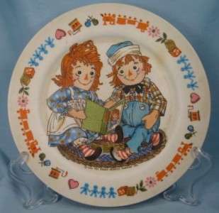 Adorable Vintage 1969 RAGGEDY ANN & ANDY PLASTIC CHILDS CHILDRENS 