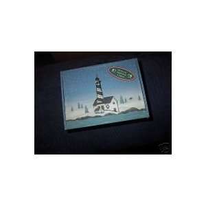 HOLIDAY LIGHTHOUSE Christmas Cards LANG CO. Artwork by Warren Kimble 