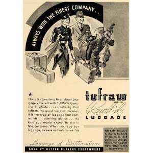   Ad Tufraw Rawhide Luggage Family Tourism Travel   Original Print Ad