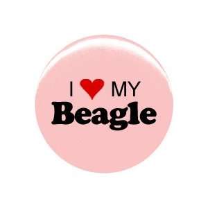  1 Dog I Love My Beagle Button/Pin 