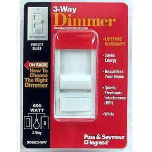  3 Way Slinding Dimmer Lighted