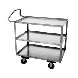   Shelf Stainless Steel Rolling Carts With Ergo Handle