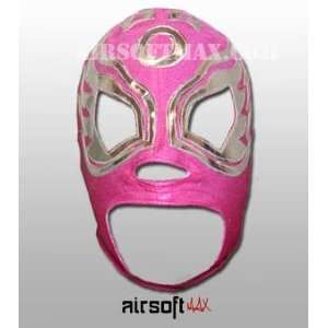  Lindberg Wrestling Mask  Pink Lycra   Mascara de Lindberg 
