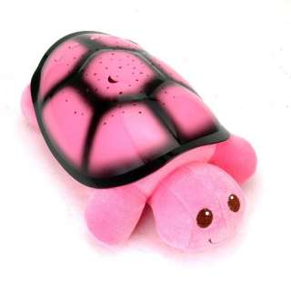 Babys Toy Night Bed Light Love Pink Turtle Projector Music+Colorful 
