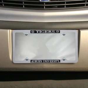 Auburn Tigers Pewter License Plate Frame:  Sports 