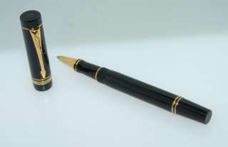 parker duofold old style without logo on top rare black gold 