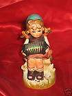 Toma Baby Girl Figure with Bear, Vintage Ceramic December Doll items 