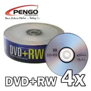  Pengo 4X DVD+R Rewriteable DVD+RW Blank Disc, 4.7GB 