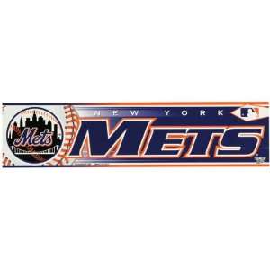   York Mets   Logo & Name Bumper Sticker MLB Pro Baseball: Automotive