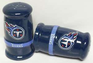 NFL Tennessee Titans Ceramic Salt &Pepper Shaker NO BOX  