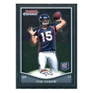 Tim Tebow Unsigned Bowman Chrome Card: Sports & Outdoors