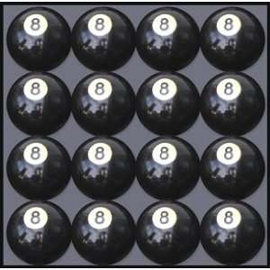   of 16 Replacement # 8 Pool Table   Billiard Ball: Sports & Outdoors