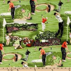   Mens Golf Scenic Grass Fabric By The Yard Arts, Crafts & Sewing
