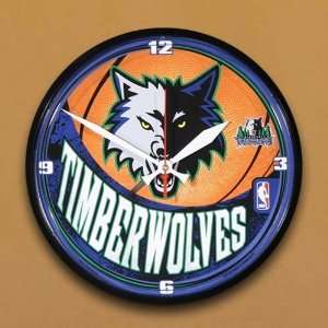  NBA Minnesota Timberwolves Round Wall Clock: Sports 