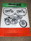 NOS Berliner Brothers Corp. Dealer Folder Ducati Moto Guzzi Norton 