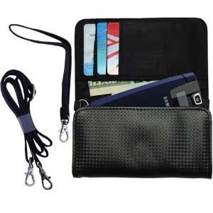  Black Purse Hand Bag Case for the Samsung Helio Fin with 
