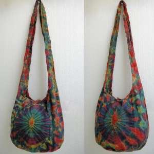 Tie Dye bag Shoulder purse hippie size small  