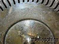 Coronet Silver Plate Tid Bit Serving Tray   very ornate  