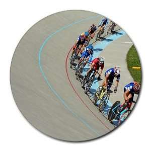  Bicycle Racing Sport Round Mouse Pad