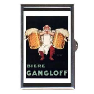  BIERE GANGLOFF VINTAGE BEER AD Coin, Mint or Pill Box 