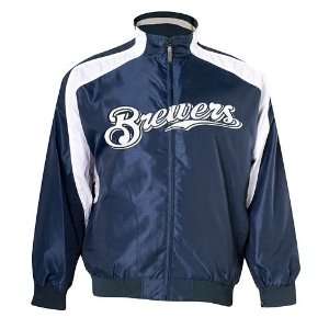   : Majestic Milwaukee Brewers Jacket   Big and Tall: Sports & Outdoors