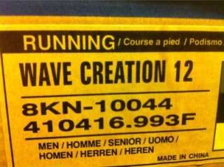 MENS MIZUNO WAVE CREATION 12 RUNNING SHOES NIB! SZ 10.5  