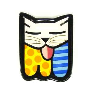 Cat with Tongue Teabag Holder Romero Britto:  Home 