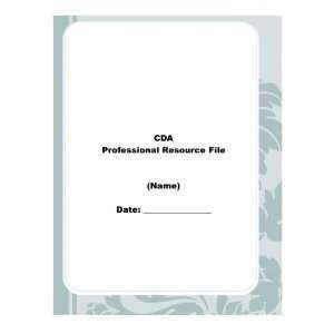    The CDA Prep Binder  Blue Leaves Cover Design: Office Products