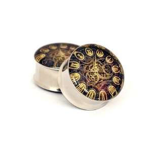  Steampunk Clock Picture Plugs   5/8 Inch   16mm  Sold As a 