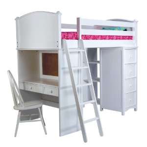 Cooley SSS Twin Loft Bed 1, 80L x 44W x 72H inches:  Home 