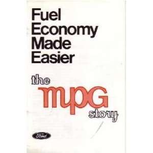    1974 FORD MPG Story Sales Brochure Literature Book: Automotive
