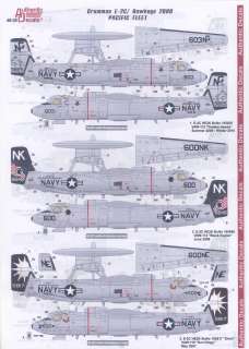 Decals 1/48 GRUMMAN E 2C HAWKEYE Pacific Fleet *MINT*  
