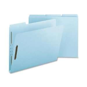   Pressboard Fastener Folder, Letter, 25/BX, Light Blue