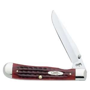   Worn TrapperLock Pocket knife with Stainless Steel Blade, Old Red Bone