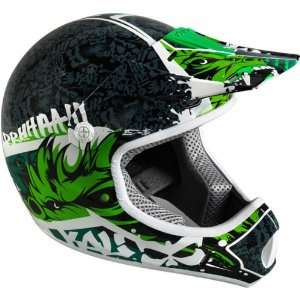 Kali Jungle Adult Mantra MotoX Motorcycle Helmet   Green 