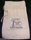 Canvas Coin Bank Bag First National Bank Allentown, PA