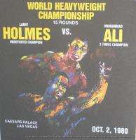   Heavyweight Boxing Poster Larry Holmes Muhammad Ali The Last Hurrah