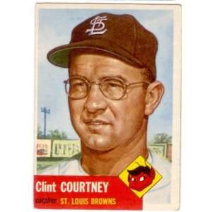   Topps Baseball #127 Clint Courtney Trading Card: Sports & Outdoors