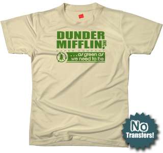 Dunder Mifflin Green The Office Paper Company T shirt  