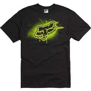  Fox Racing Blamo Short Sleeve T Shirt   Large/Black/Green 