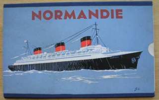 NORMANDIE (French) 1st CLASS SLIDE RULE DECK PLAN  